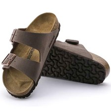 Birkenstock Arizona Mocha Birkibuc Leather Men's and Women's Sandals Select Size