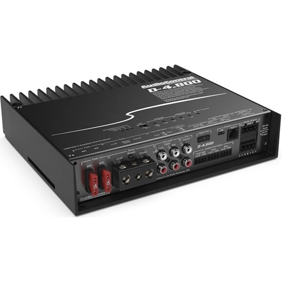 AudioControl D-4.800 D Series 4-channel car amplifier with digital signal processing - 125 watts x 4