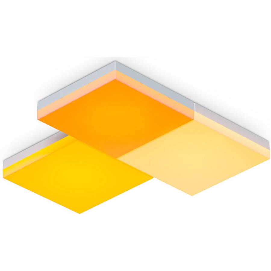 Nanoleaf Skylight Smarter Kit Ceiling fixture base kit with 3 RGBCW smart light panels