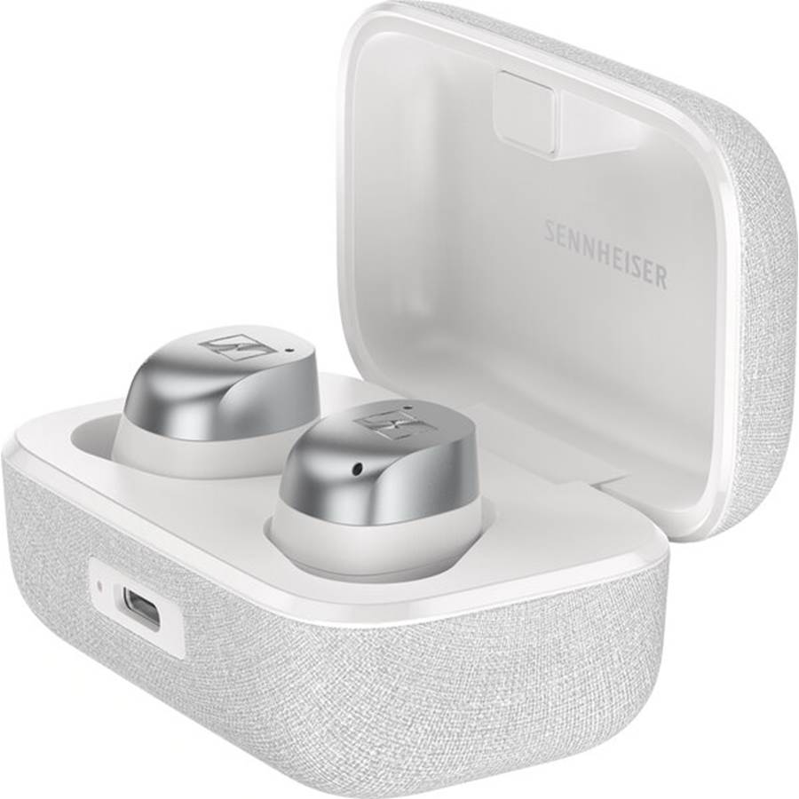 Sennheiser Momentum True Wireless 4 Wireless earbuds with adaptive noise cancellation - White Silver