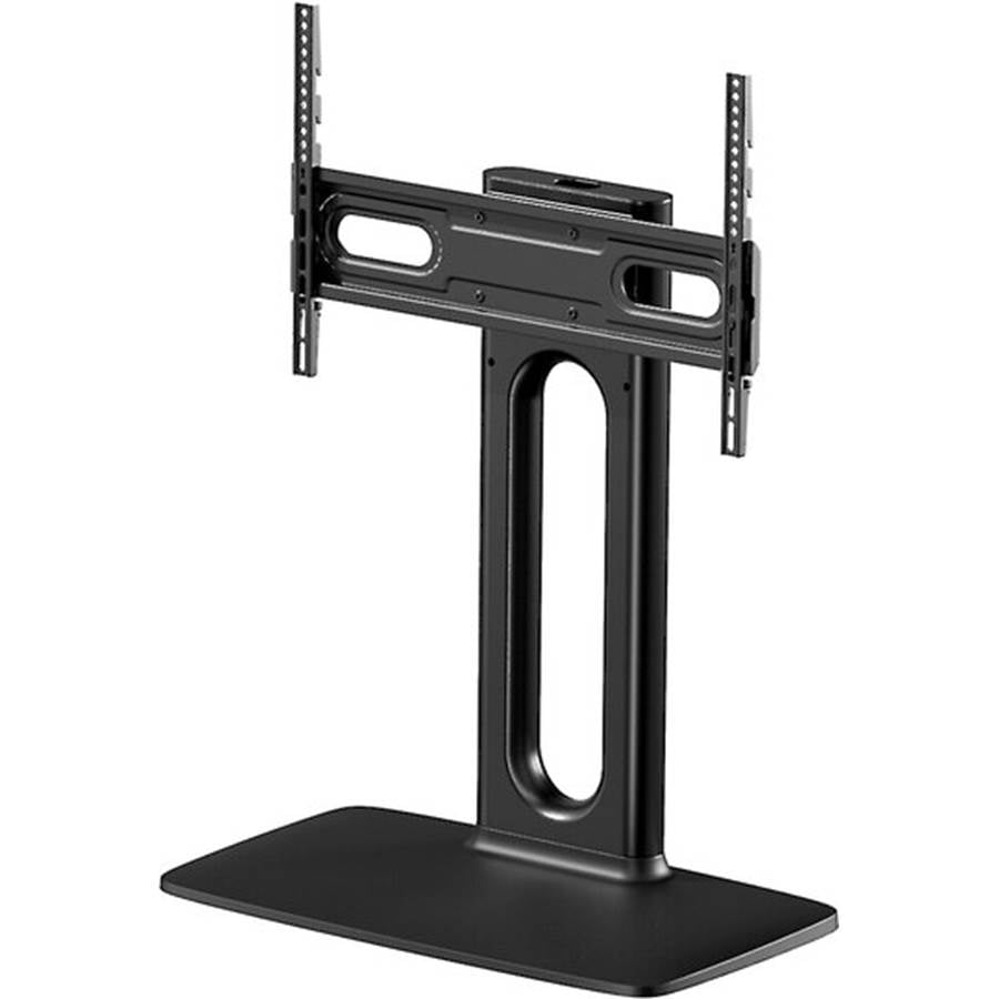 ErgoAV ERTSX2-01B Swiveling tabletop stand for TVs 46"-86", with built-in storage compartment