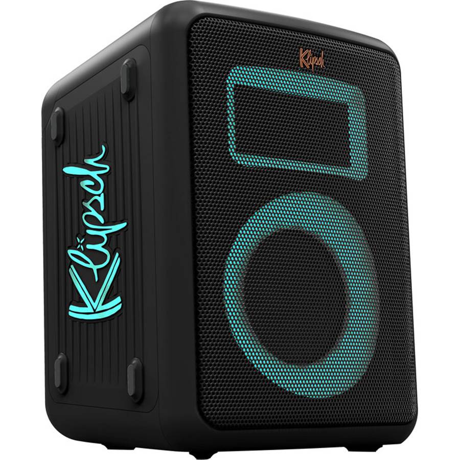 Klipsch Vegas Portable Bluetooth speaker with lights and wired microphone